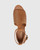 Imiza Coconut Leather Lasercut Block Heel Sandal. 