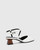 Granada White Leather Square Toe Sculptured Heel.