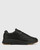 Oates Black Leather Lace Up Sneaker 