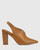 Hunton Golden Tan Leather Block Heel Slingback 