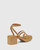 Kathryn Camel Leather Strappy Sandal 