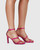 Renai Siren Pink Recycled Satin Strappy Sandal. 