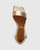 Karamo Tuscan Gold Metallic Block Heel Sandal 