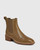 Fido Utility Khaki Leather Gusset Ankle Boot 
