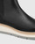 Lenina Black Leather Flatform Ankle Boot 