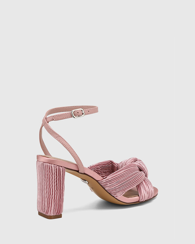 LIMITED COLLECTION Hot Pink Block Heel Sandal In Wide E Fit