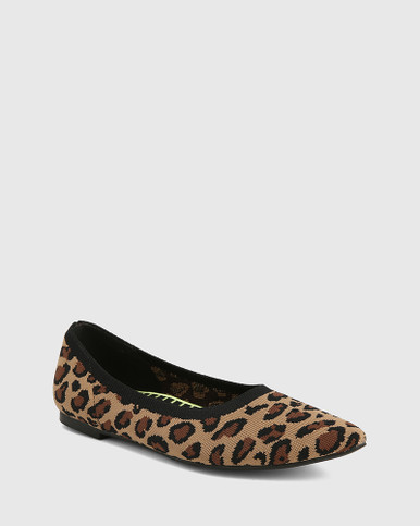 animal print ballerina shoes