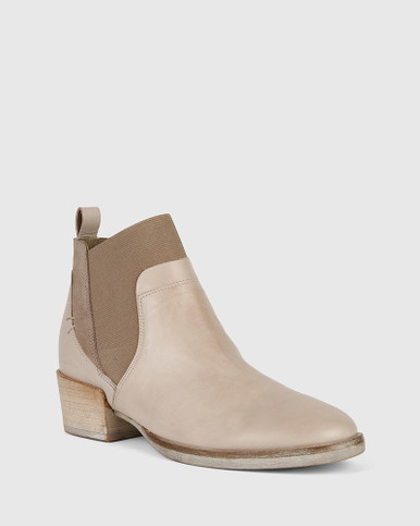 Suede Gusset Ankle Boot