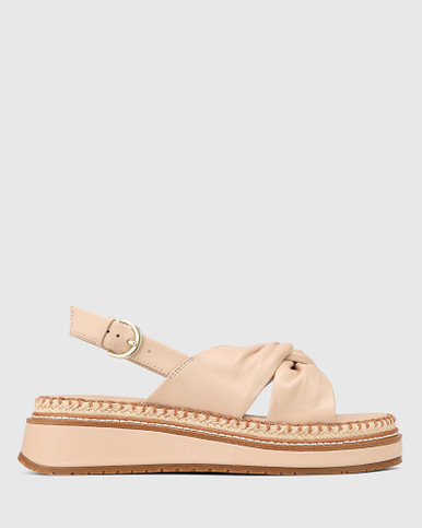 Destiny Sandshell Leather Flatform