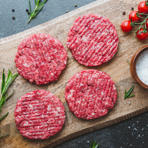 The SMALL British Wagyu Burger Box 4oz raw burgers