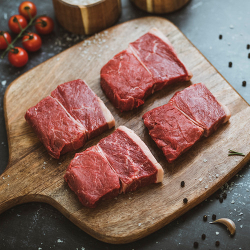 British Wagyu Minute Rump Steak 170g raw marbled beef