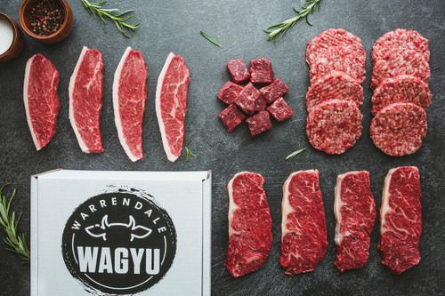 Large British Wagyu BBQ Box raw steaks and burgers