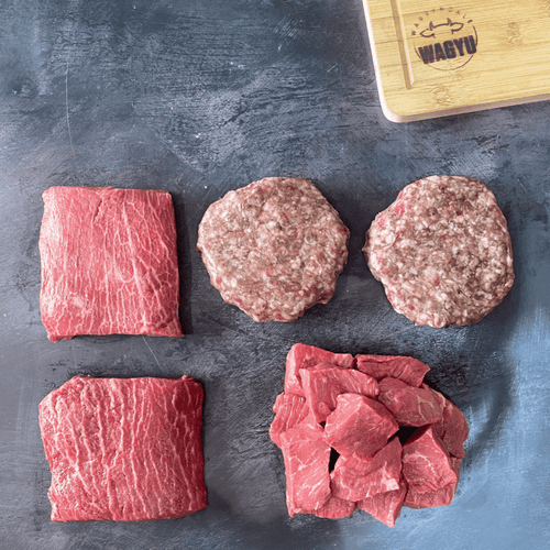 Small British Wagyu Staycation Box contents raw