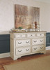 Realyn Two-tone 6 Pc. Dresser, Mirror, Chest & California King UPH Panel Bed