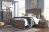 Wynnlow Gray King Crossbuck Panel Bed