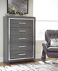 Lodanna Gray Five Drawer Chest