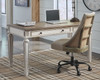 Realyn White/Brown Home Office Desk