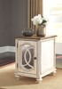 Realyn White/Brown Chair Side End Table