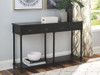 Eirdale Black Console Sofa Table