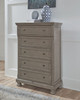 Lettner Light Gray 6 Pc. Dresser, Mirror, Chest & Queen Panel Bed