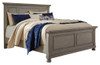 Lettner Light Gray California King Panel Bed