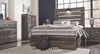 Drystan Multi Dresser, Mirror, Chest, Full Panel Bed with Storage & 2 Nightstands
