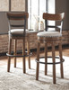 Valebeck Brown Tall UPH Swivel Barstool(1/CN)