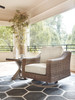 Beachcroft Beige Swivel Lounge Chair (1/CN)