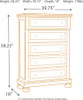 Flynnter Medium Brown 6 Pc. Dresser, Mirror, Chest & Queen Storage Sleigh Bed