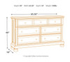 Flynnter Medium Brown 6 Pc. Dresser, Mirror, California King Panel Bed with Storage & Nightstand