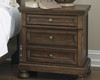 Flynnter Medium Brown 6 Pc. Dresser, Mirror, King Storage Sleigh Bed & Nightstand