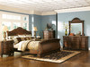 North Shore Dark Brown 8 Pc. Dresser, Mirror, Chest, King Sleigh Bed & 2 Nightstands