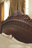 North Shore Dark Brown 5 Pc. Dresser, Mirror & King Sleigh Bed