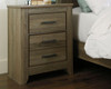 Zelen Warm Gray 7 Pc. Dresser, Mirror, King Poster Bed & 2 Nightstands