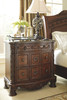 North Shore Dark Brown 8 Pc. Dresser, Mirror, King Poster Bed & Nightstand