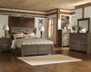 Juararo Dark Brown 6 Pc. Dresser, Mirror, Chest & Queen Panel Bed