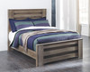 Zelen Warm Gray 6 Pc. Dresser, Mirror, Chest & Full Panel Bed