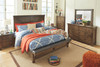 Lakeleigh Brown 5 Pc. Dresser, Mirror & California King Upholstered Bed
