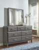 Caitbrook Gray 6 Pc. Dresser, Mirror, Chest & King Storage Bed