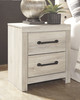 Cambeck Whitewash 8 Pc. Dresser, Mirror, Twin Panel Bed with Side Storage & 2 Nightstands