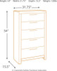 Derekson Multi Gray 8 Pc. Dresser, Mirror, Chest & Full Panel Bed with 2 Storages