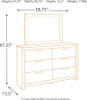 Derekson Multi Gray 9 Pc. Dresser, Mirror, Full Panel Bed with 2 Storages & 2 Nightstands