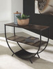 Lamoney Gray/White/Brown Console Sofa Table