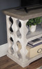 Havalance Gray/White Console Sofa Table