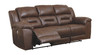 Stoneland Chocolate Reclining Power Sofa