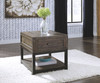 Johurst Grayish Brown Rectangular End Table