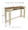 Realyn Two-tone Long Counter Table