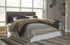 Derekson Multi Gray King Panel Headboard with Bolt on Bed Frame