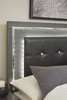 Lodanna Gray Full UPH Panel HDBD with Bolt on Bed Frame