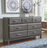 Caitbrook Gray 6 Pc. Dresser, Mirror, Chest & California King Storage Bed